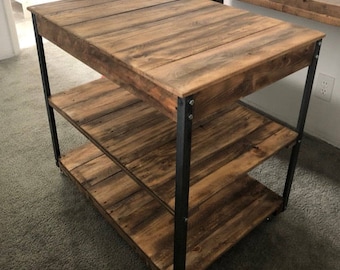 Simple Country island (Shipping Included) Kitchen Island
