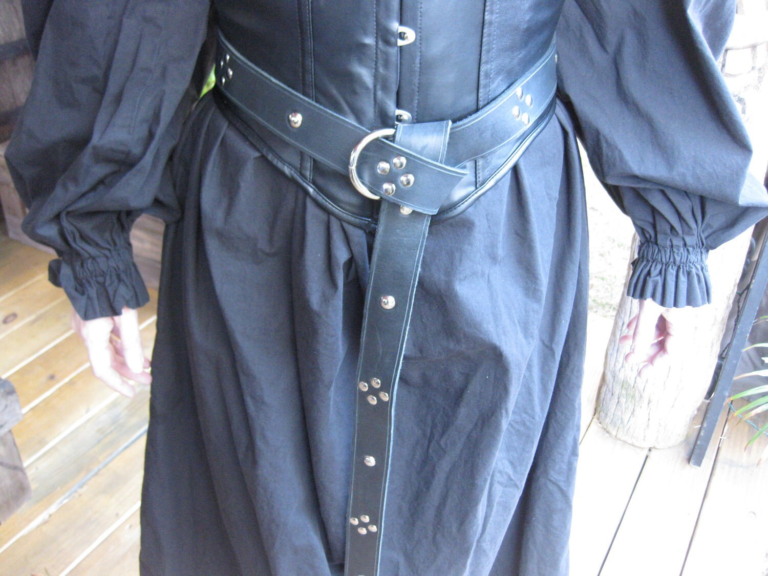 Deluxe Leather Ring Belt Game of Thrones Garb