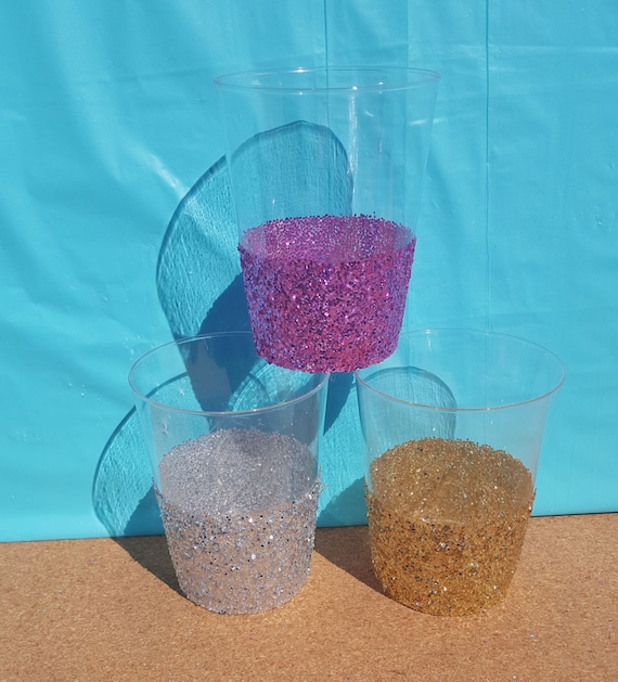 Glitter Plastic Party Cups Party Cups Your Choice of