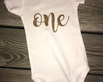 First birthday onesie