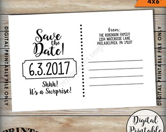 cork coaster save the date surprise 50th birthday party