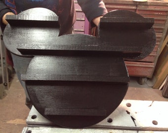 Disney inspired collectibles shelf are all handmade.