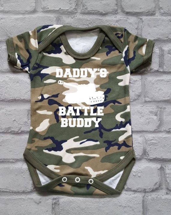 Army Baby Grow Camo Baby Vest Military Baby Clothes Combat