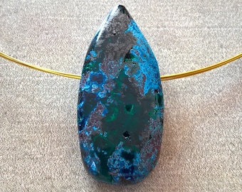 Fine Dioptase with Azurite