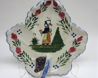 Blue Ridge Pottery Peasant design Cake Plate