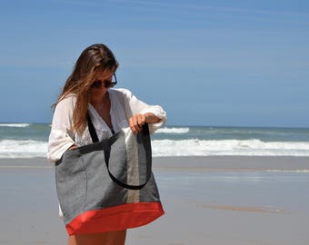 Made in france Water-Resistant Tote - Shoulder bag, Diaper bag, Messenger bag, Tote, Travel bag, Gym bag, Women.