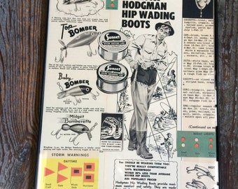 Vintage Fishing Collage #2