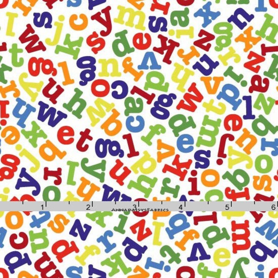 ABC Fabric Alphabet Fabric Studio E Fabrics Fun With ABCs