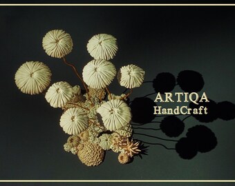 interior,art,Sculpture,object,decoration,like the bottom of the sea,sea shell,beige,ivory tone color,ecru,white,Instagenic,instagrammable