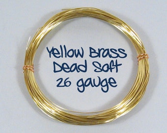 26ga 100ft DS Yellow Brass Wire