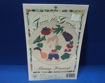 Iron-on Fabric Applique Kit- Bunny Harvest