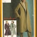 1980 Simplicity 9718 Pauline Trigere Designer Jacket Skirt Pants Sewing Pattern Sizes 12 UNCUT Tent Coat