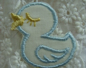 Vintage Kitsch 1950s Rare Chickadee Applique Chick