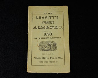 Leavitt's Farmers Almanac - 1898