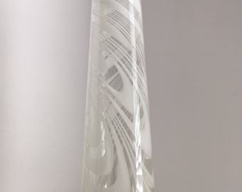Vintage 1970s Art Glass Vase