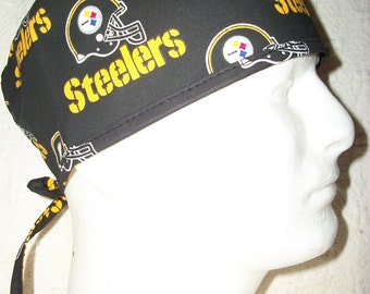 Pittsburgh Steelers Black Medical Scrub Hat