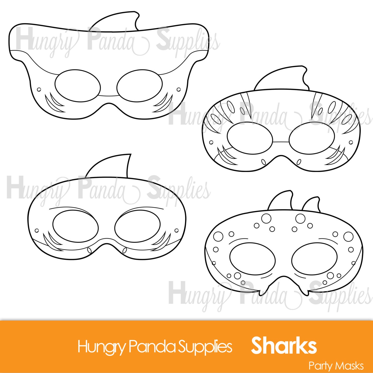 Sharks Printable Coloring Masks Shark Mask Tiger Shark Sharks Printable Coloring Masks Shark Mask Tiger Shark
