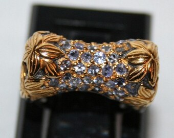 Ring in Sterling Silver 925/1000, genuine tanzanite