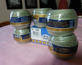 DMC Cebelia Light Olive or sage green crochet thread