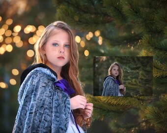 December Lights - Bokeh Overlay and Photoshop Action Collection for PS & PSE - Christmas Overlays - Light Overlays - Winter Overlays