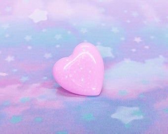 Fairy Kei Ring, Kawaii Ring, Cute Resin Rings, Sparkle Glitter, Gold Plated Ring Adjustable Ring, Pop Kei, Decora Ring, Love Ring.