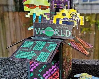 Out of this World - Space Invader Box Card