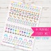 Rainbow Dogs and Cats A4 Printable Planner Stickers PDF | For Kikki K, Erin Condren, FiloFax or other Journals and Planners