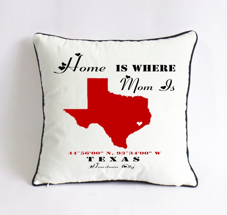 home is where mom is pillow case-custom gift for mom-unique home is where mom is pillow case-custom gift for mom-unique