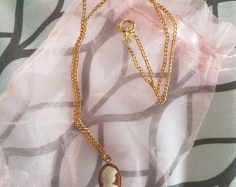 Beautiful small cameo necklace