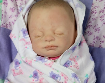 Open Mouth Reborn Girl Harper. Takes a Pacifer & Faux Bottle