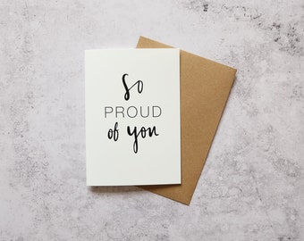 So proud of you // Greeting Card