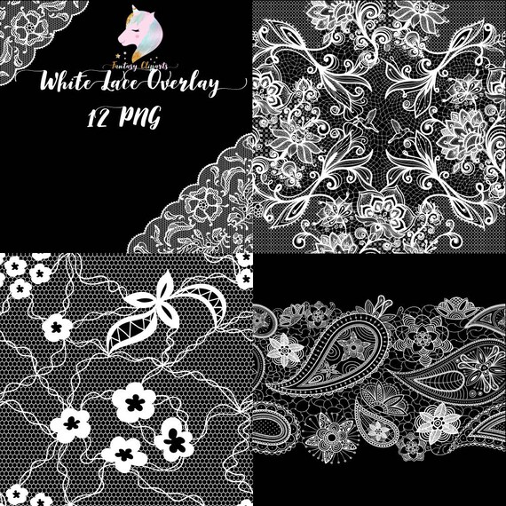 white lace overlay