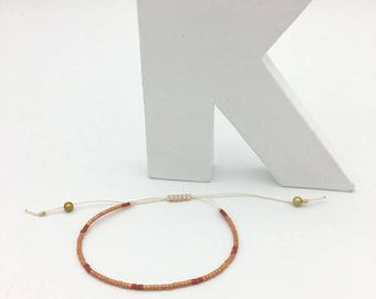 Bracelet MINI Sienna, beige and gold no. 5