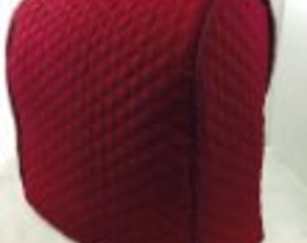Burgundy Quilted KitchenAid Mixer Cover