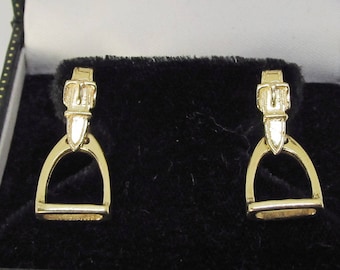 Stirrup Earrings 14Kt Gold