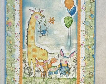 Giraffe Panel Baby Quilt