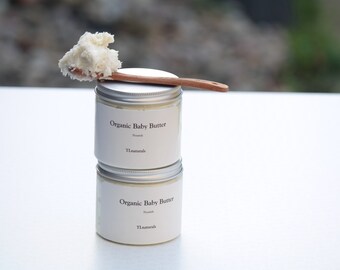 Organic Baby Moisturising Body Butter. Baby Shea Butter Body Cream. 200ml jar