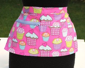 Vendor Apron Server Apron Bakery Apron Travel Apron Pink Cupcake Heavy Weight Utility Craft