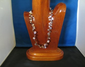 Keishi Pearl Necklace Sterling Silver