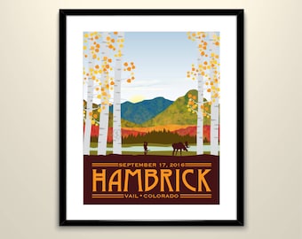 Mt of the Holy Cross, Colorado Wedding Landscape Vintage Travel Poster /Can personalize with Names and date (frame not included)SM-1