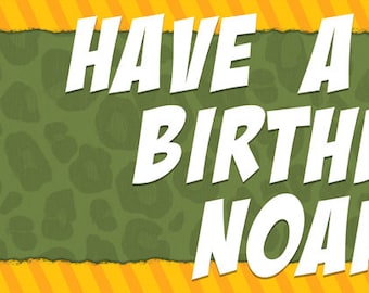 Wild Kratts Birthday Banner or Backdrop