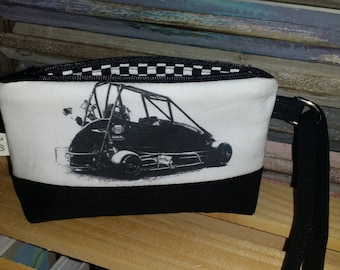Quarter Midget Wristlet, Wallet with Strap