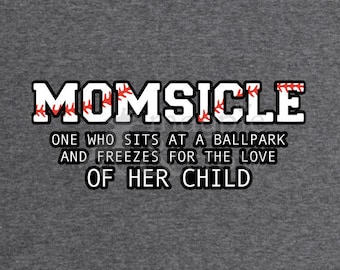 Baseball Mom SVG Momsicle Ballpark Softball Field Shirt HTV Cut File Vinyl Decals Cricut Silhouette Ball Park T-Ball