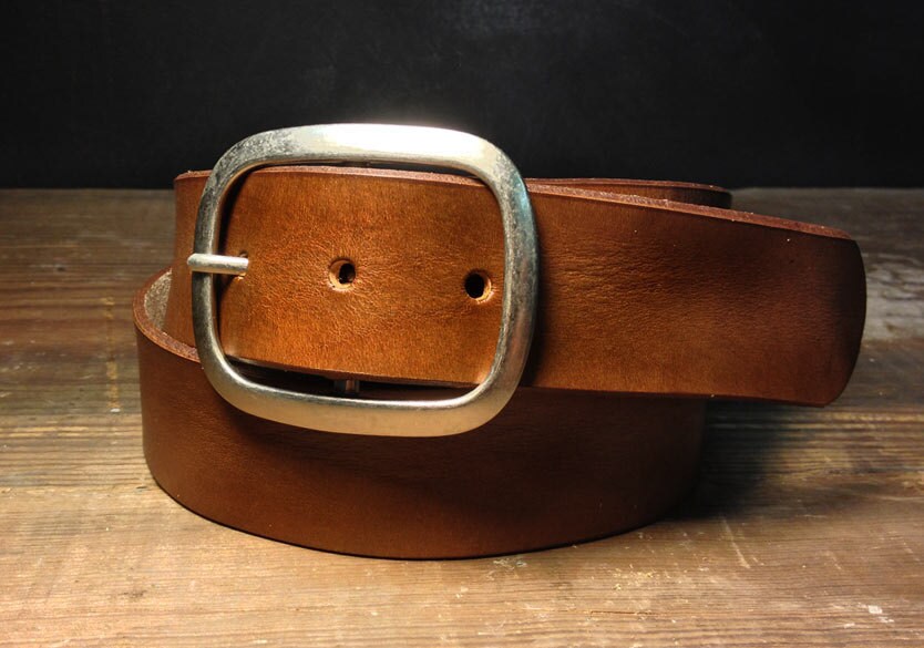 Brown Leather belt B100 Handmade in USA Groomsmen Wedding