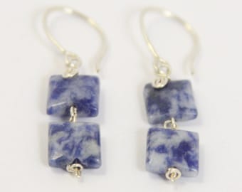 Sodalite - 925 Sterling Silver Earring