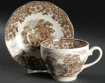 Wedgwood Brown Woodland Cup & Saucer