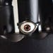 Ring Adjustable Realistic Brown Eye Ball in a Silver Tone Adjustable Setting Retro Jewelry
