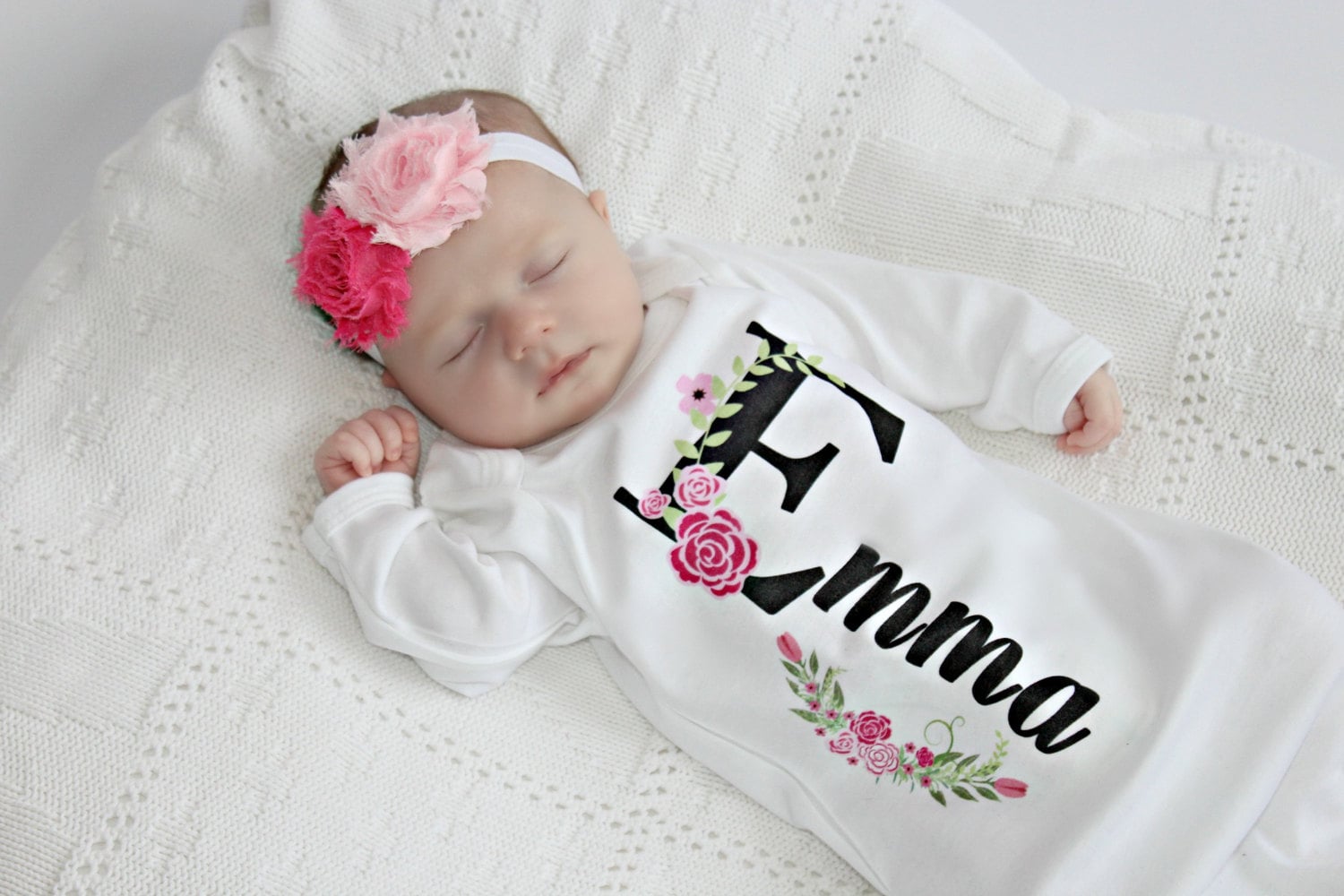 Newborn Girl Take Home Outfit Personalized Baby Girl Clothes   Etsy