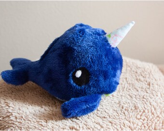 Narwhal, stuffed animal, plushie, toy, mermaid, ocean, snuggle toy