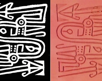 Wanderer Vagabond Design Stamp for Clay - Vagabond Direction Stamp - Vagabond Design Stamp Tool for PMC - Scrapbooking Design Stamp Tool